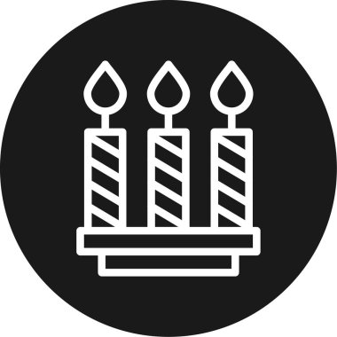 Mum simgesi, vektör illüstrasyonu