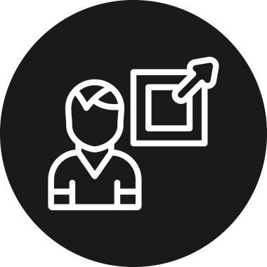 İş ve finans simgesinin vektör illüstrasyonu