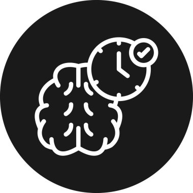 Beyin. Web simgesi basit illüstrasyon