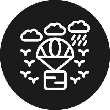 Moda tarzında izole edilmiş bir bulut simgesi