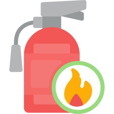 Yangın söndürücüsü. Web simgesi