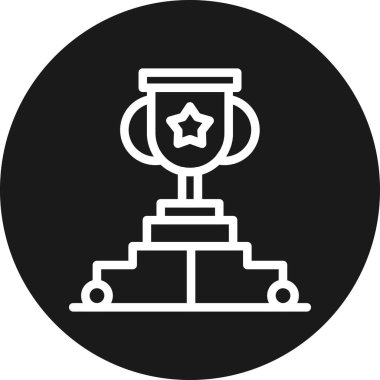 Kupa. Web simgesi basit tasarım