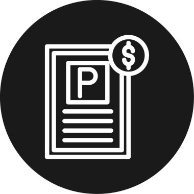 Bir belge simgesinin vektör illüstrasyonu