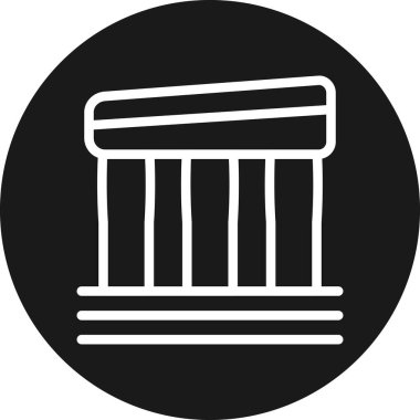 Sütun. Web simgesi basit tasarım