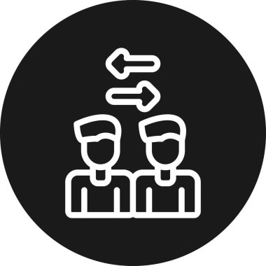 Ekip çalışması simge vektör çizim