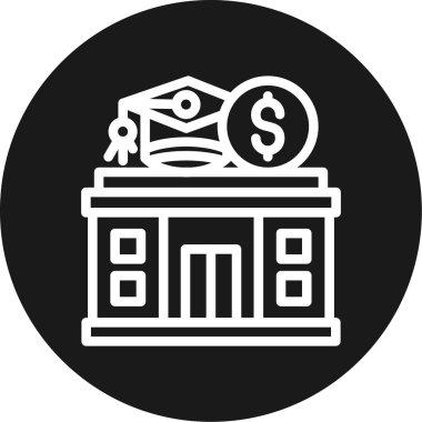 Para simgesinin vektör illüstrasyonu