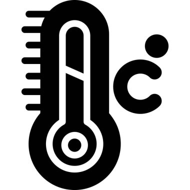 Termometre. Web simgesi basit tasarım