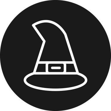 Cadı şapkasının vektör çizimi