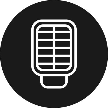 mikrofon simgesi vektör illüstrasyonu