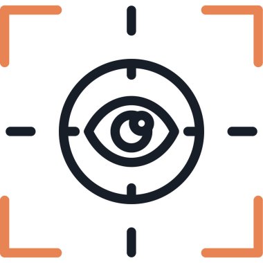 Göz simgesi vektör illüstrasyonu