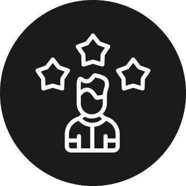 yıldız vektör çizgisi simgesi