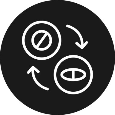 ok simgesinin vektör illüstrasyonu