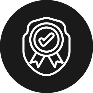 Rozet Simgesi Moda Biçiminde İzole Arkaplan