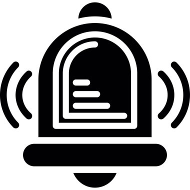 Zil. Web simgesi basit illüstrasyon