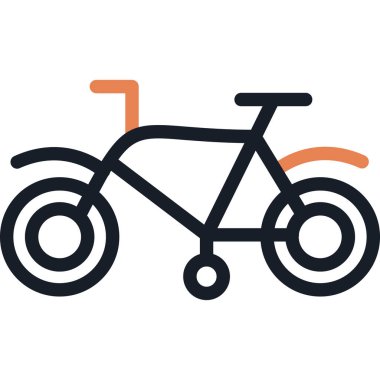 bisiklet ikonu vektör illüstrasyonu