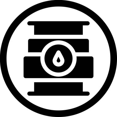 benzinlik ikonu vektör illüstrasyonu