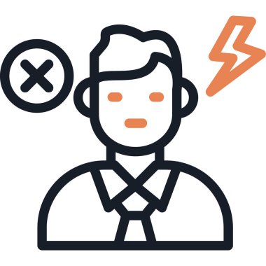 Kafası kırık üzgün bir adam.