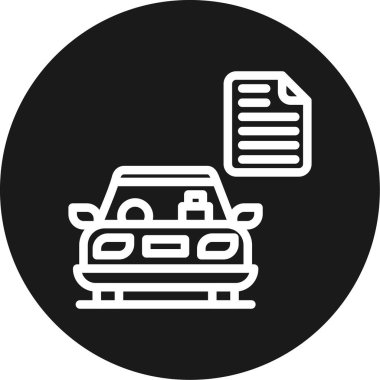 araba servis simgesi vektör illüstrasyonu