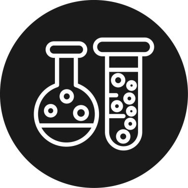 test tübü ikon vektör çizimi