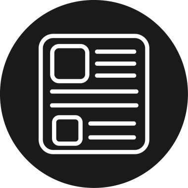 Belge simgesinin vektör illüstrasyonu