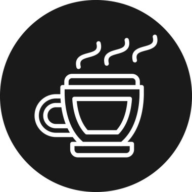 Bardak. Web simgesi basit illüstrasyon