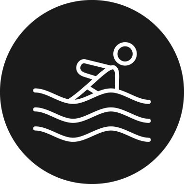 yüzme havuzu vektör simgesi