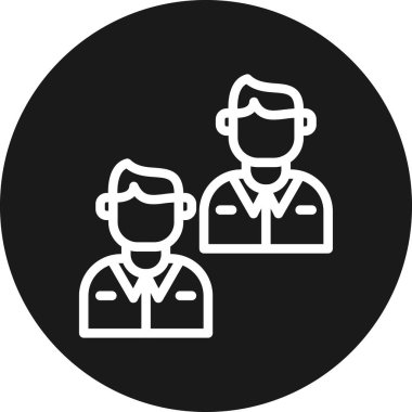 İnsan simgesinin vektör illüstrasyonu