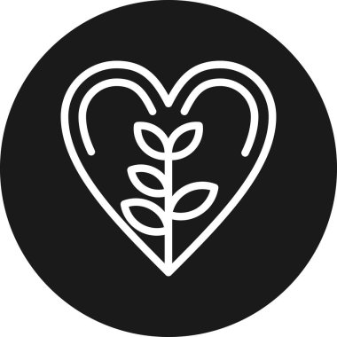 Bir kalp simgesinin vektör illüstrasyonu