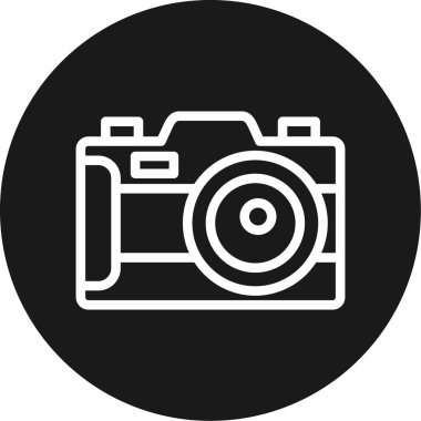 kamera simgesi vektör illüstrasyonu