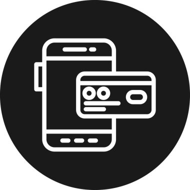 Modern akıllı telefon simgesinin vektör illüstrasyon simgesi