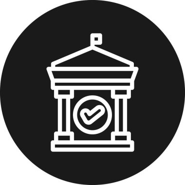 Alarm saat simgesi, basit vektör tasarımı