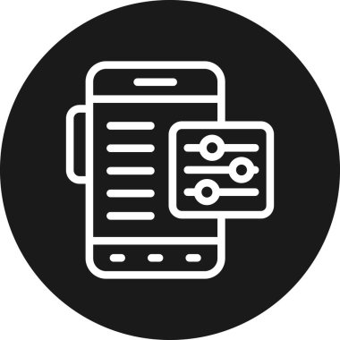 Mobil proje için vektör simgesi