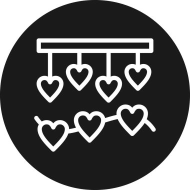 Kalp. Web simgesi basit tasarım