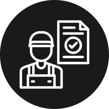 Bir insan simgesinin vektör illüstrasyonu