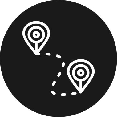 Harita işaretleyici simgesi, vektör illüstrasyonu