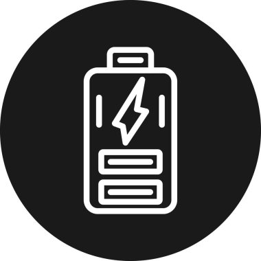 pil simgesi, vektör illüstrasyonu