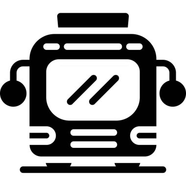 tren. Web simgesi basit illüstrasyon