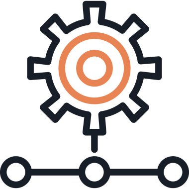 dişli ayarlama vektör illüstrasyonu