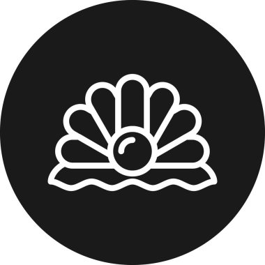 Bir çiçek simgesinin vektör illüstrasyonu