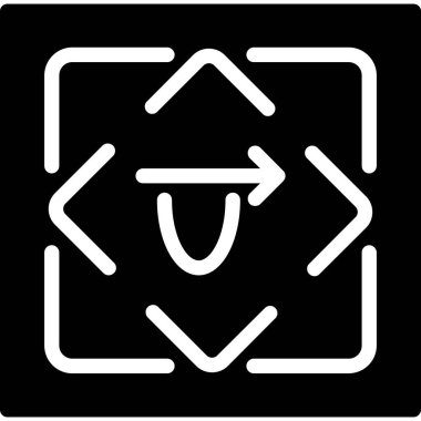 Ok. Web simgesi basit illüstrasyon