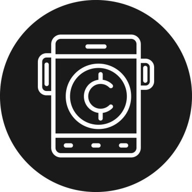 cep telefonu ikonu vektör illüstrasyonu