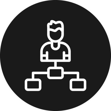 İş ve finans simgesinin vektör illüstrasyonu