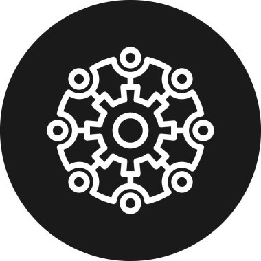 Dişliler. Web simgesi basit illüstrasyon