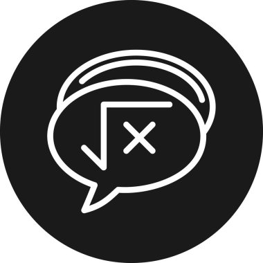 Konuşma baloncukları ikon vektör çizimi