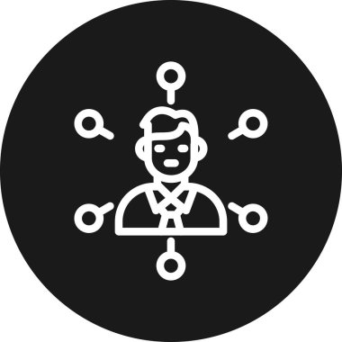 man simgesi vektör illüstrasyonu