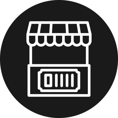 dükkan simgesi vektör illüstrasyonu