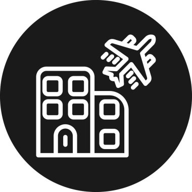 uçak ikonu vektör illüstrasyonu