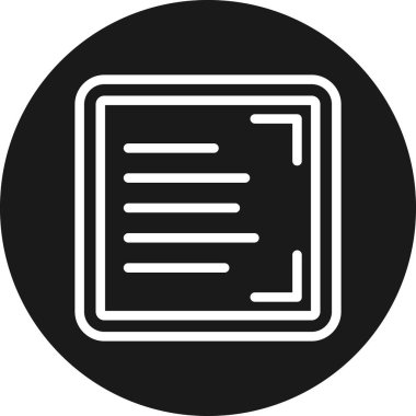 Belge simgesinin vektör illüstrasyonu