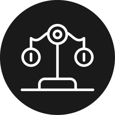 Ölçekli simge vektör illüstrasyonunu dengele