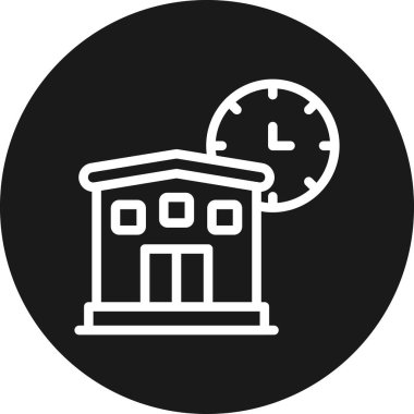 Modern binanın vektör illüstrasyonu